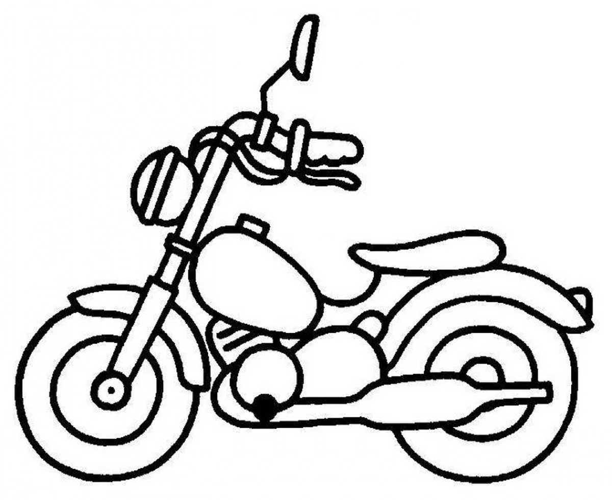 Мотоциклы для рисования детям. Для срисовки