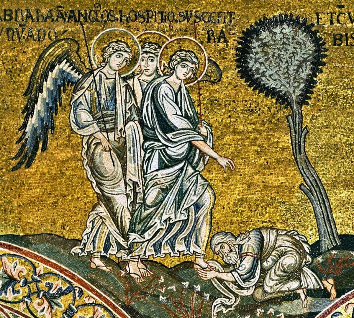Мозаика собора Монреале. Сицилия XII век. Картинка