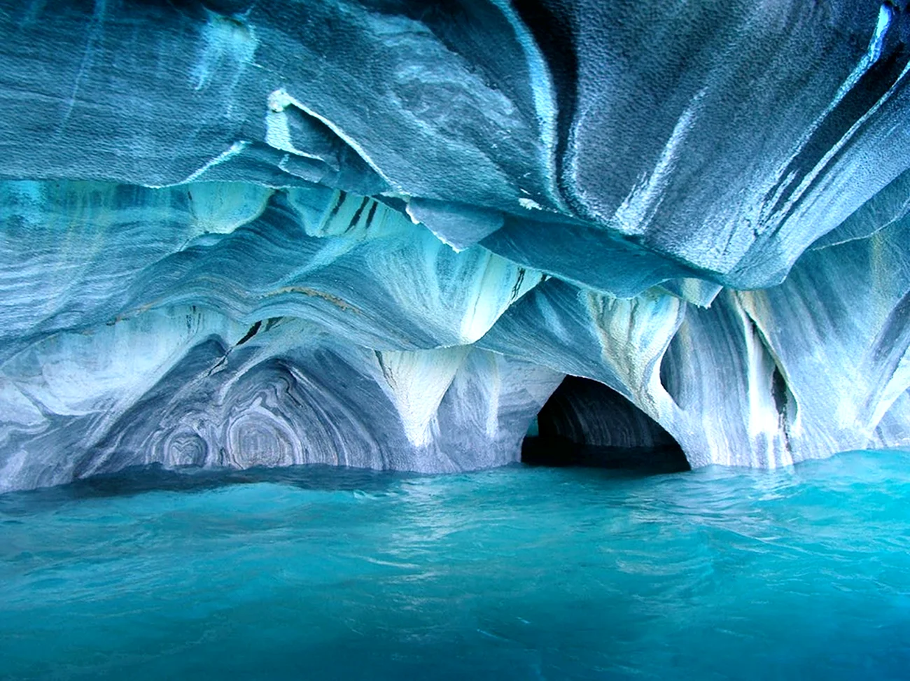 Мраморные пещеры Чиле-Чико. Картинка