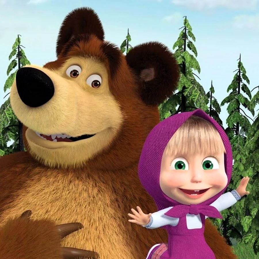 Мультфильм Маша и медведь. Картинка из мультфильма