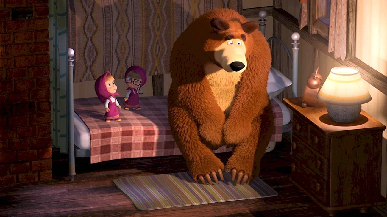 Мультфильм Маша и медведь. Картинка из мультфильма
