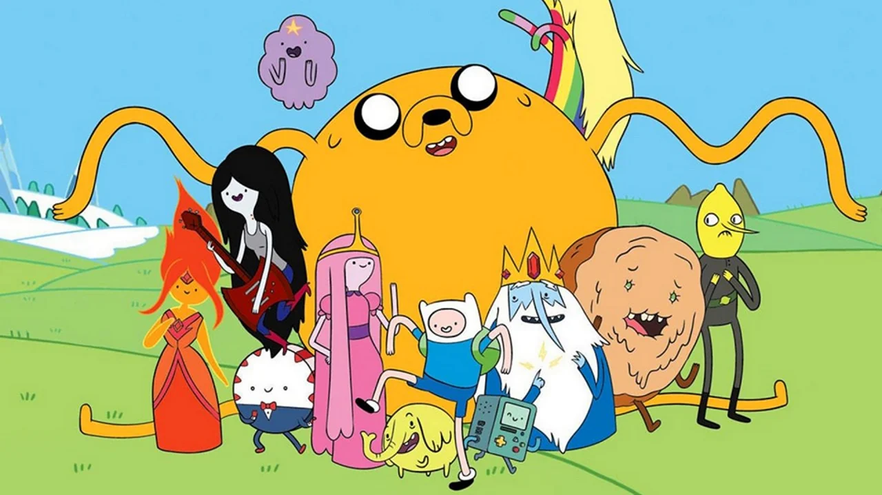 Мультик Adventure time. Картинка из мультфильма