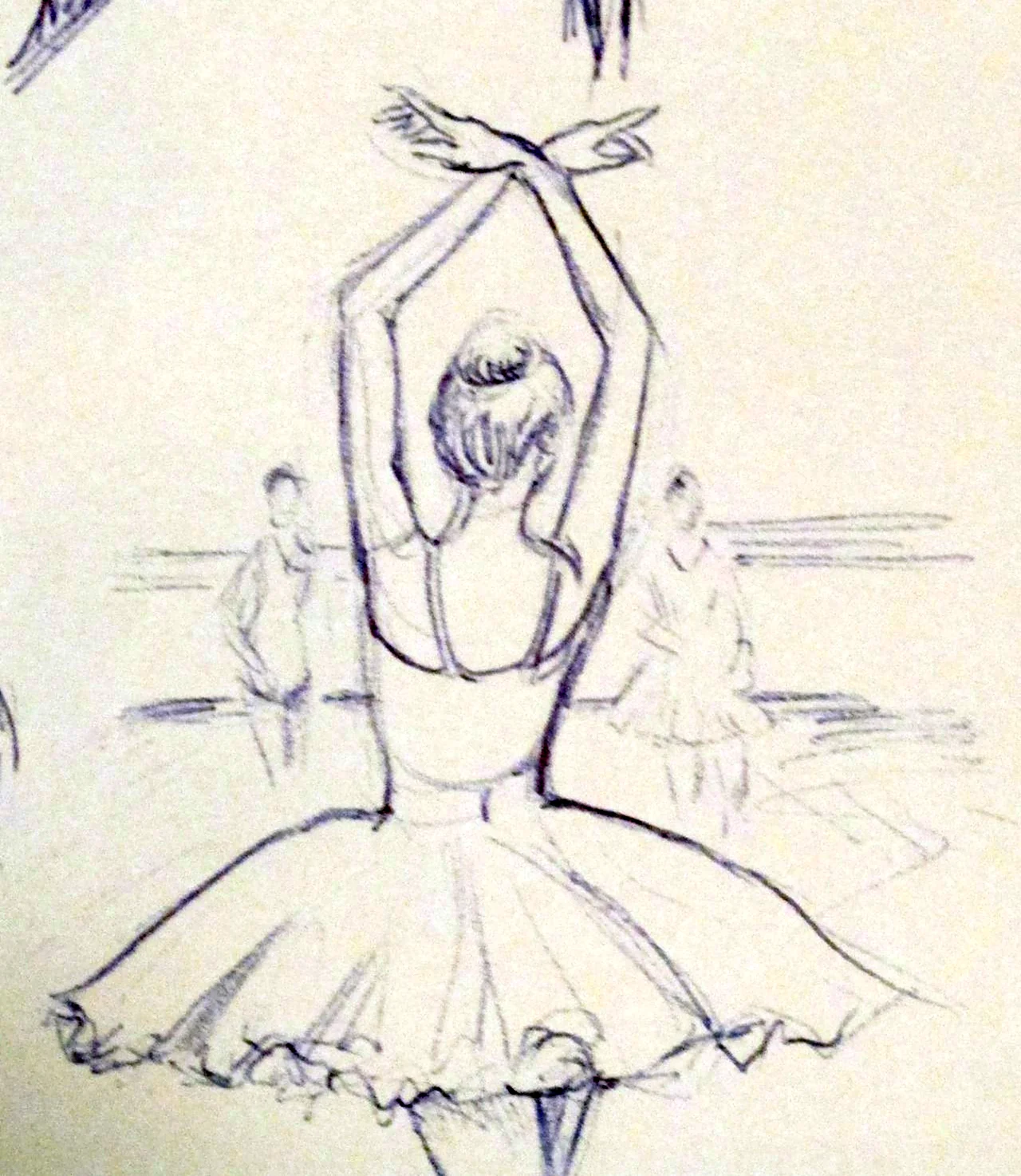 Нарисовать балерину карандашом. Для срисовки