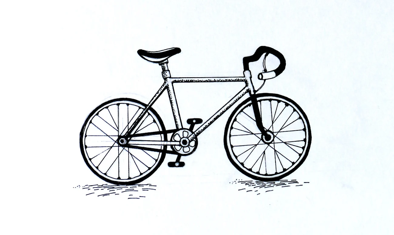 Нарисовать велосипед. Для срисовки