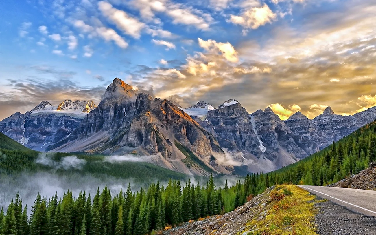 Национальный парк Банф Канада. Красивая картинка