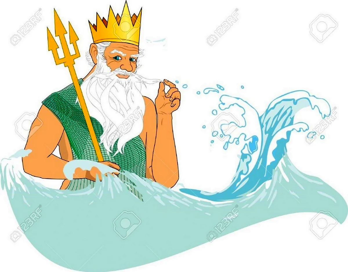 Нептун морской царь. Красивая картинка