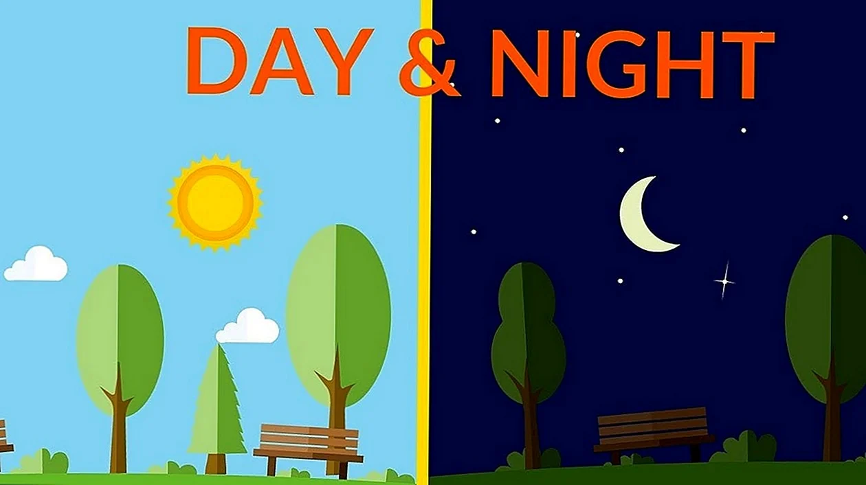 Night and Day. Картинка