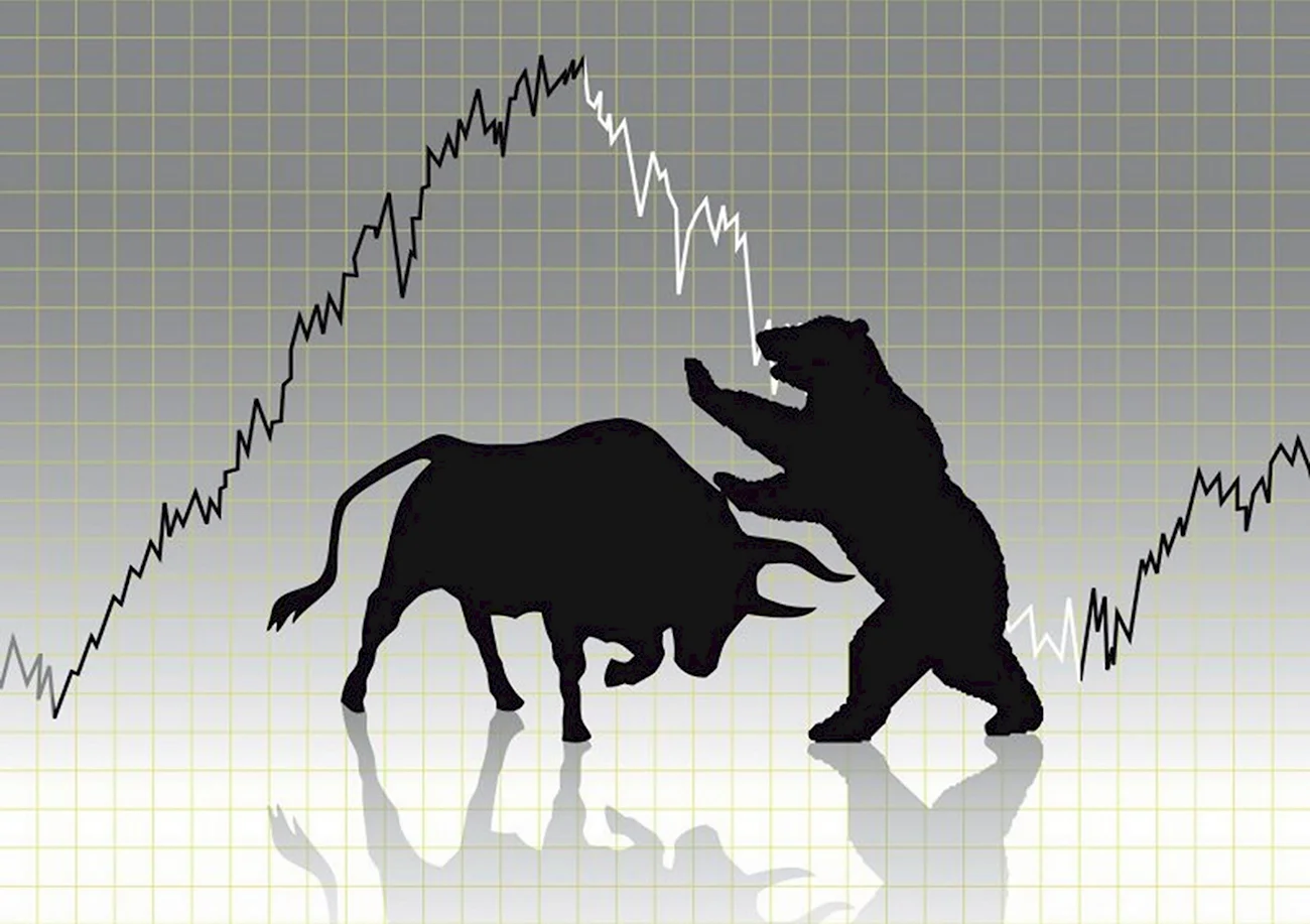 Нью-Йоркская фондовая биржа бык и медведь. Поздравление