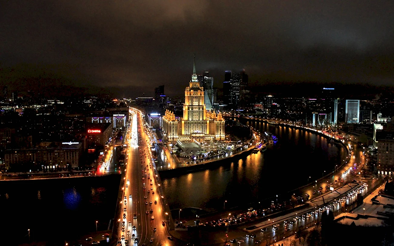 Ночная Москва. Красивая картинка