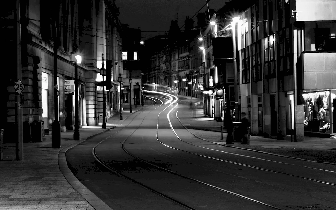 Ночная улица. Красивая картинка
