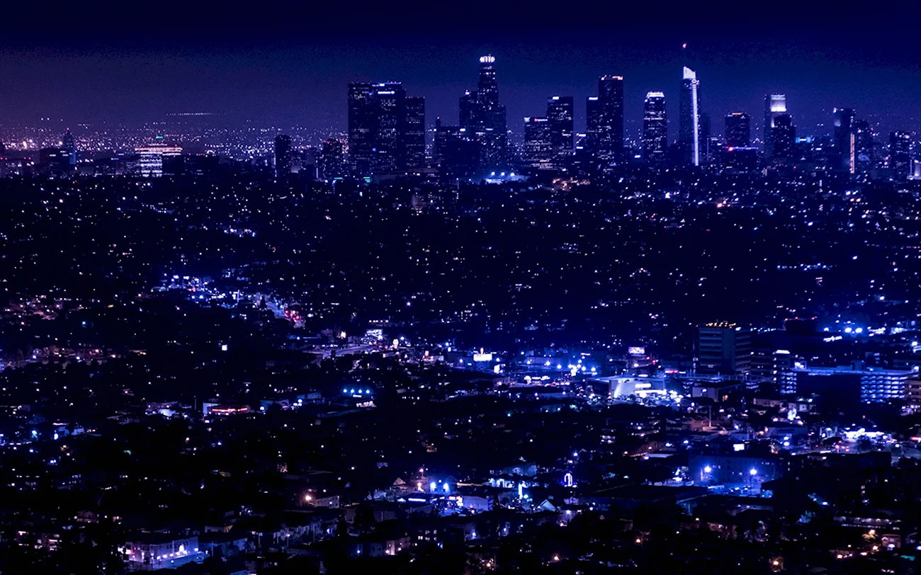 Ночной Лос Анджелес. Красивая картинка