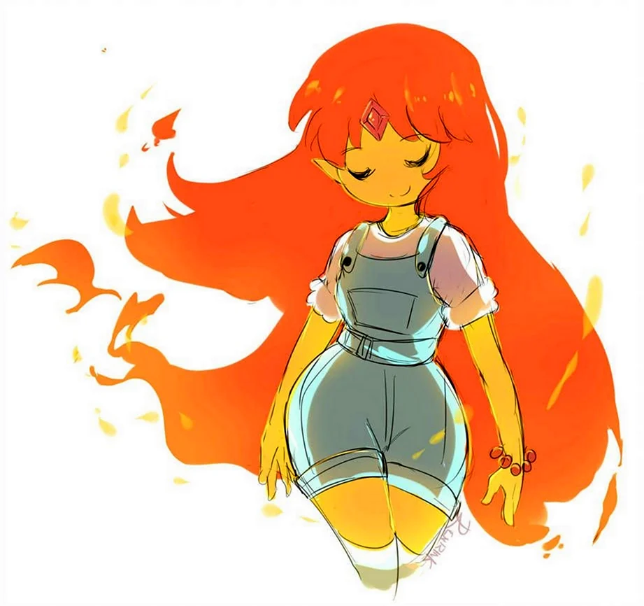 Огненная принцесса. Картинка из мультфильма
