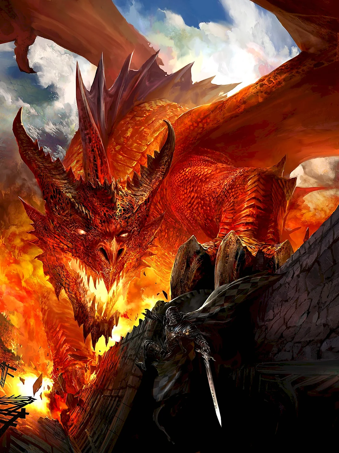 Огненный дракон Гондолина. Красивые картинки животных