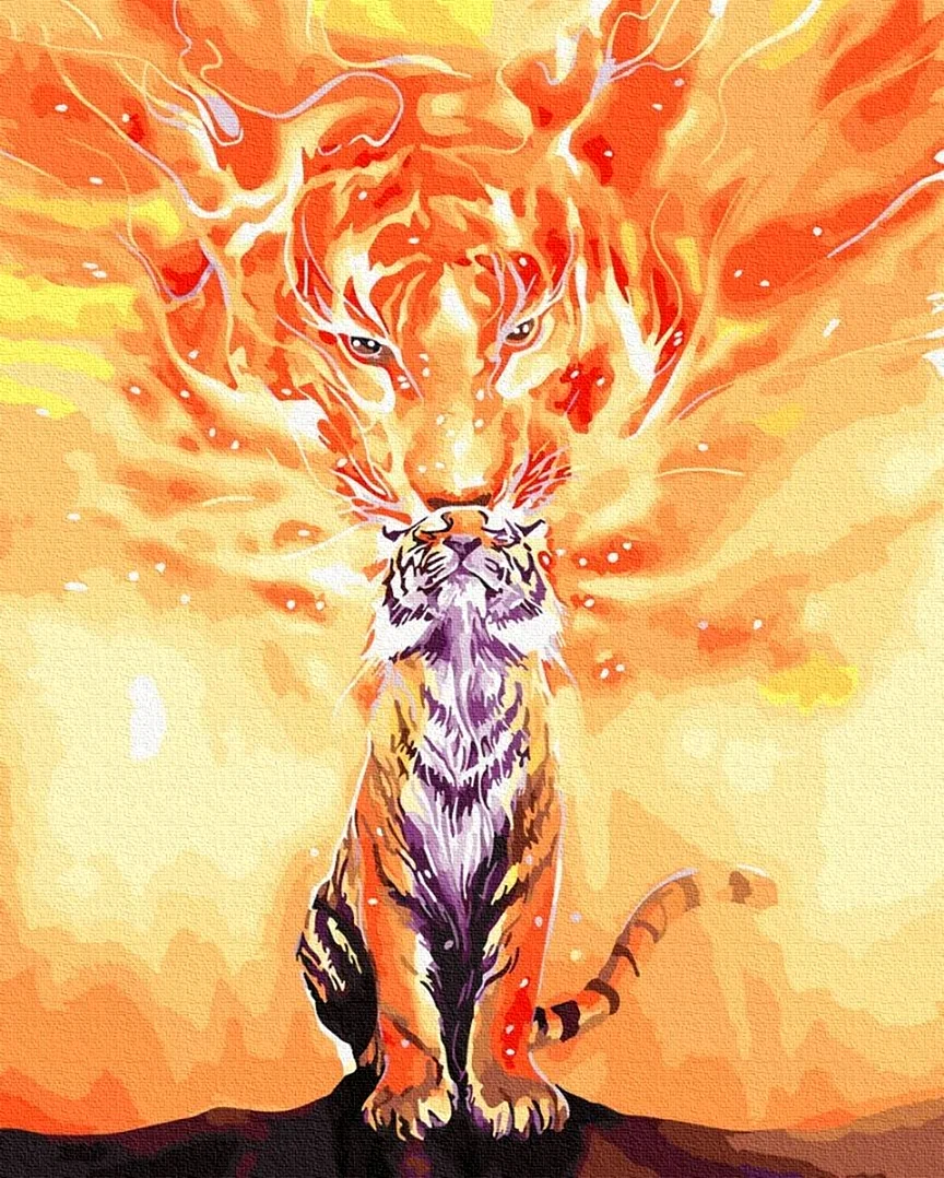 Огненный тигр. Красивое животное