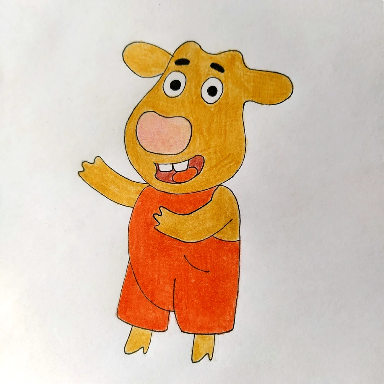 Оранжевая корова Деда Харитон. Картинка из мультфильма