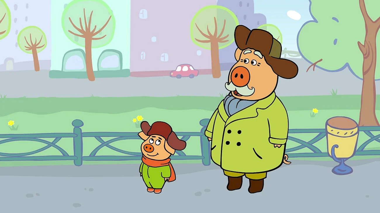 Оранжевая корова дедушка Харитон. Картинка из мультфильма