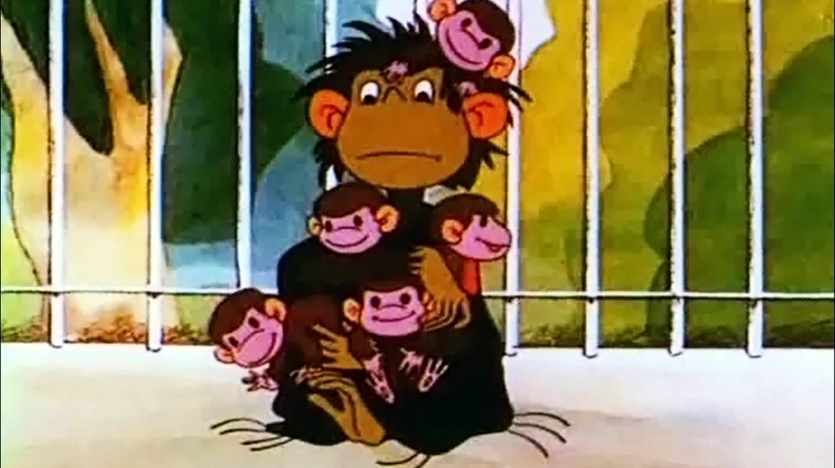 Осторожно обезьянки 1983-1997. Картинка из мультфильма