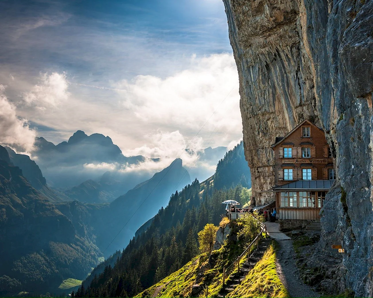 Отель Aescher Швейцария. Красивая картинка