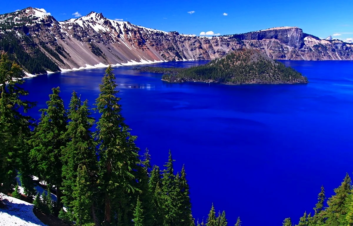 Озеро Крейтер Орегон США. Красивая картинка