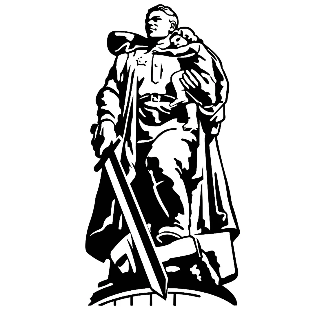 Памятник воину освободителю в Берлине. Своими руками