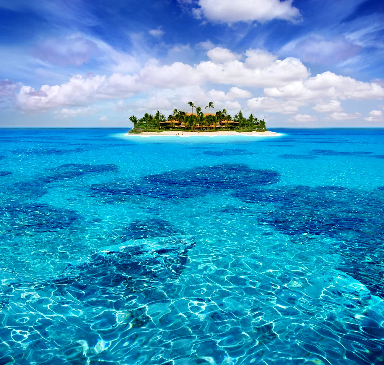 Парадиз остров Карибского моря. Картинка