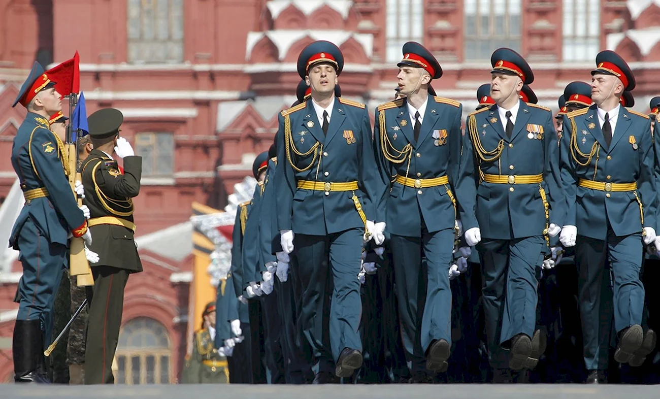 Парадная форма офицеров ВВ МВД РФ. Поздравление