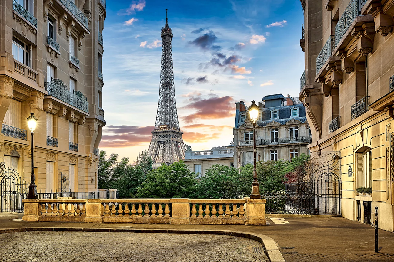 Париж улица Верди. Красивая картинка