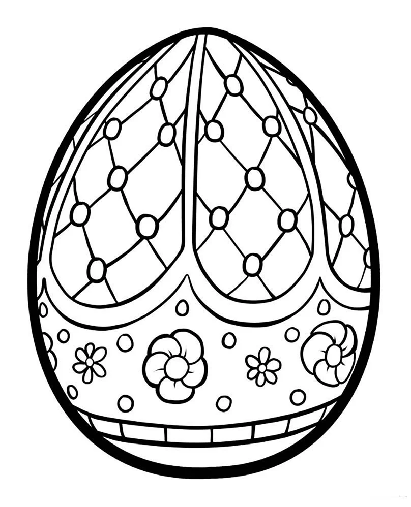 Пасхальное яйцо Писанка рисунок. Для срисовки