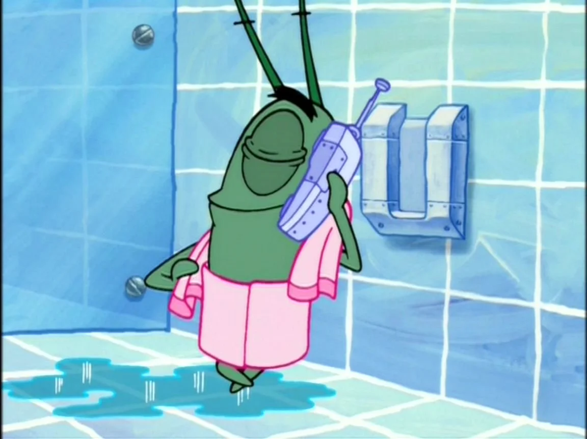 Патрик и планктон. Картинка из мультфильма