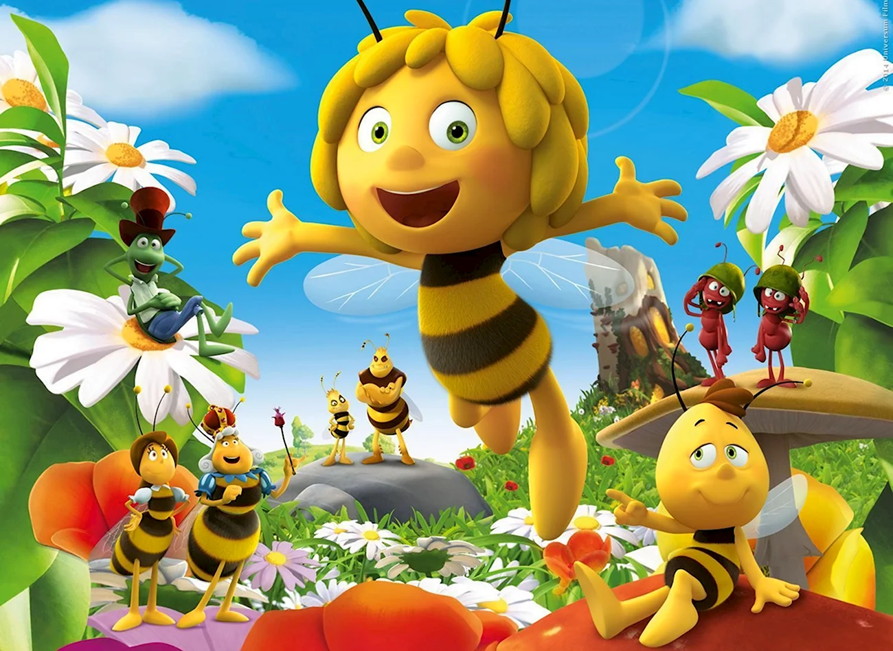 Пчелка Майя. Картинка из мультфильма