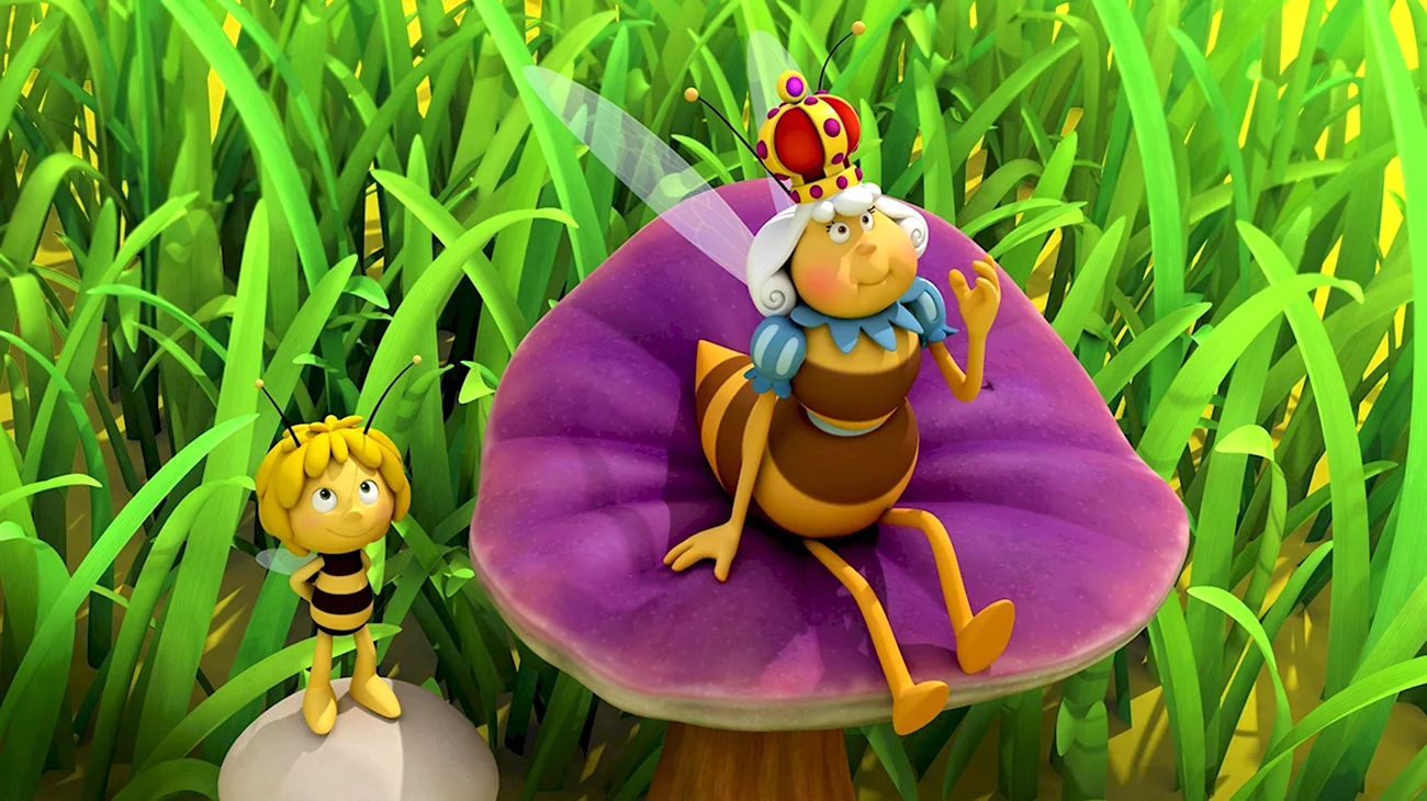 Пчелка Майя Королева. Картинка из мультфильма
