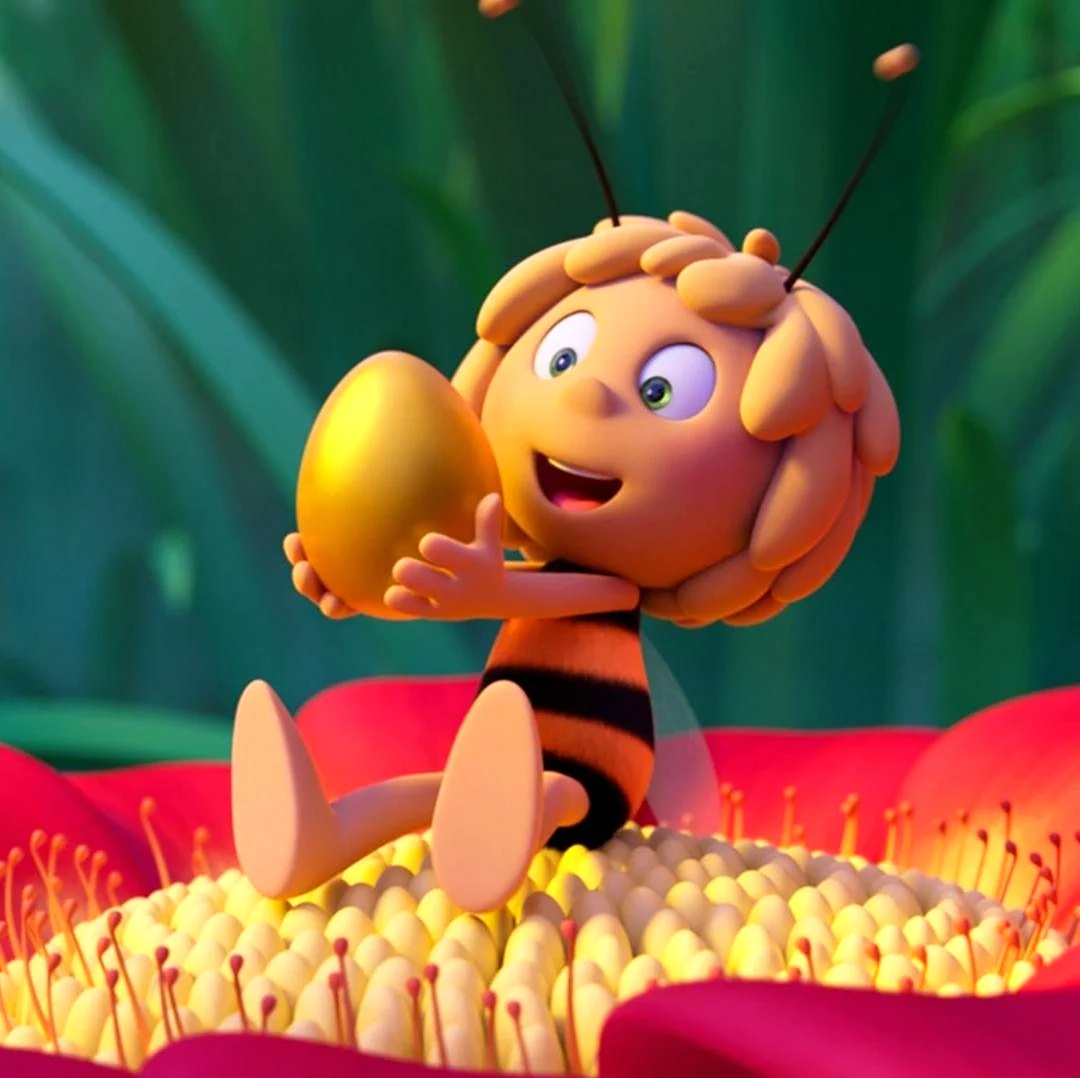 Пчелка Майя медовый движ. Картинка из мультфильма