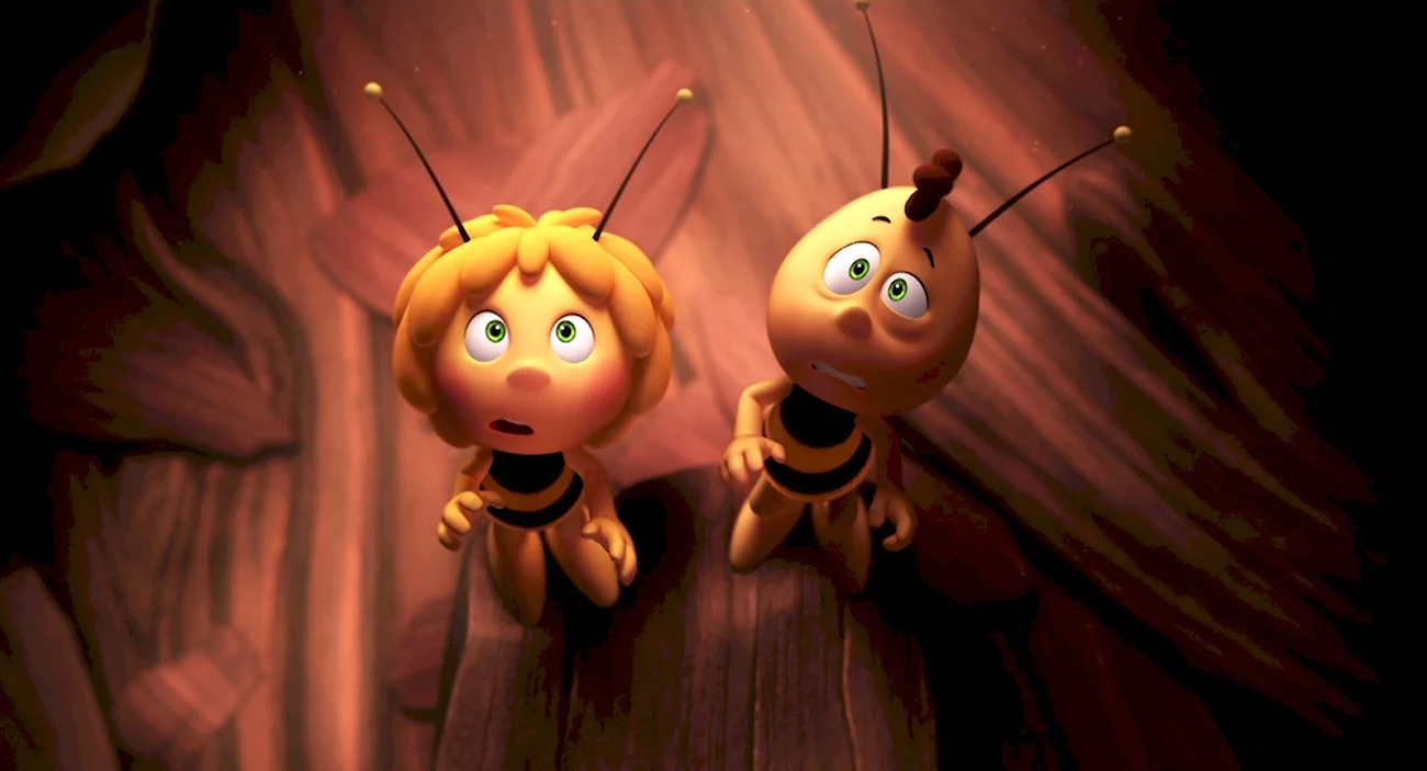 Пчелка Майя медовый движ. Картинка из мультфильма