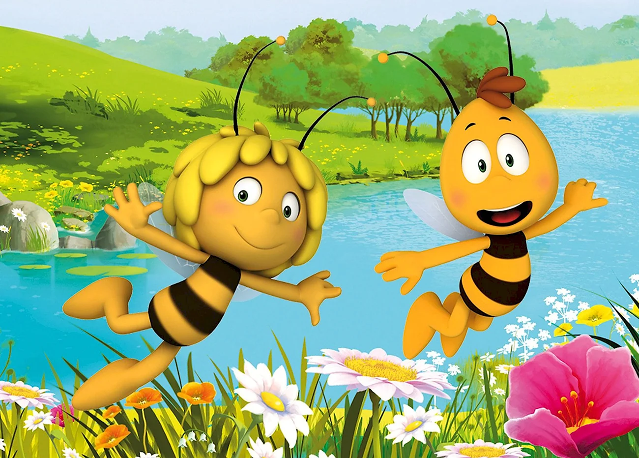 Пчёлка Майя мультфильм. Картинка из мультфильма