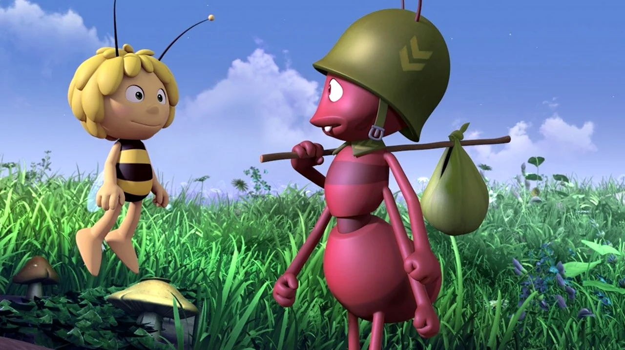 Пчелка Майя муравьи. Картинка из мультфильма
