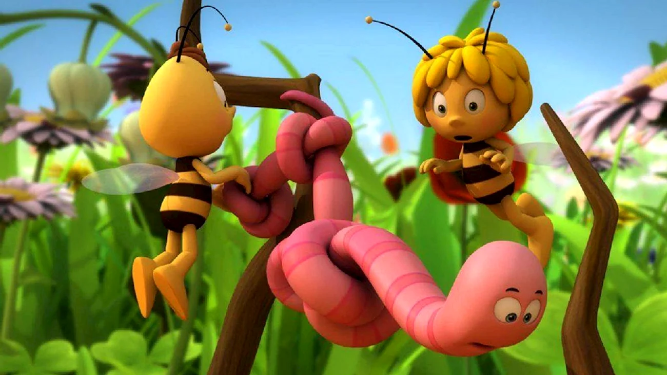 Пчелка Майя навозный Жук. Картинка из мультфильма