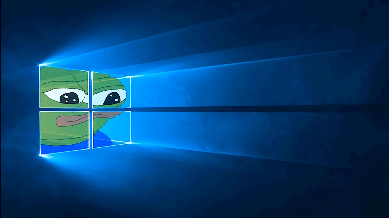 Пепе Windows 10. Картинка