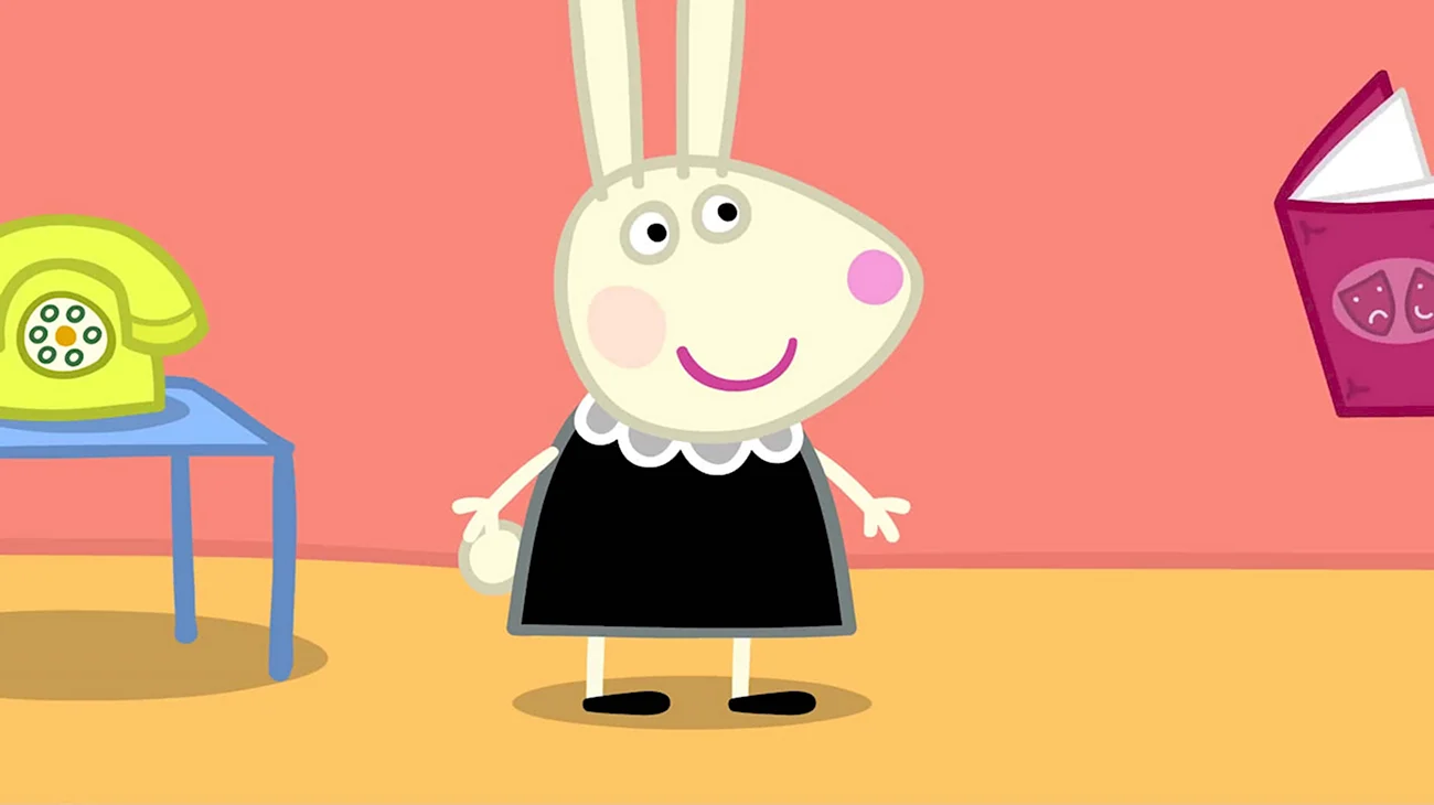 Peppa Pig Rebecca Rabbit. Картинка из мультфильма