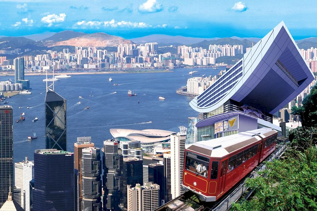 Пик Виктория Гонконг. Картинка