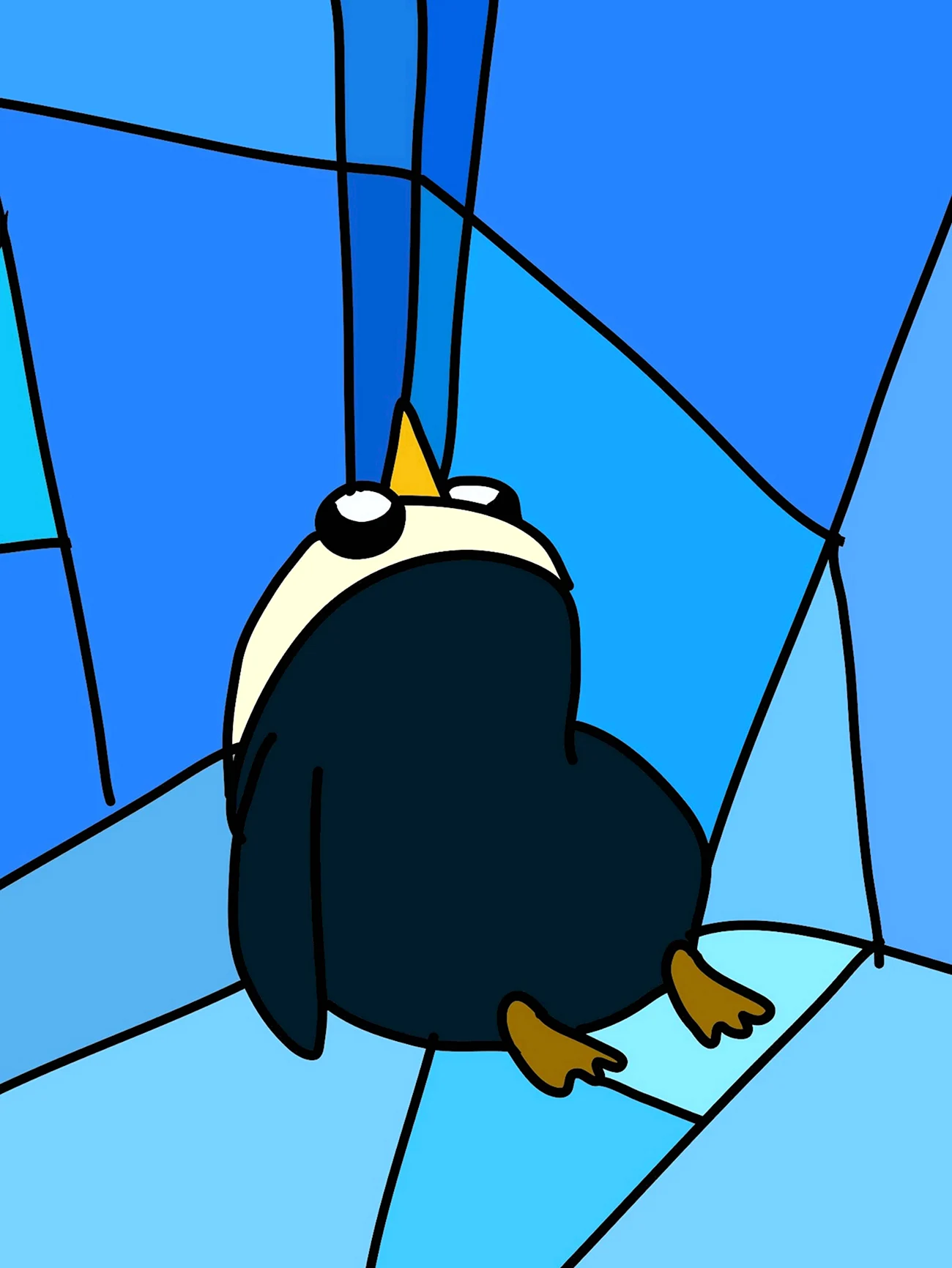 Пингвин Гантер. Картинка из мультфильма