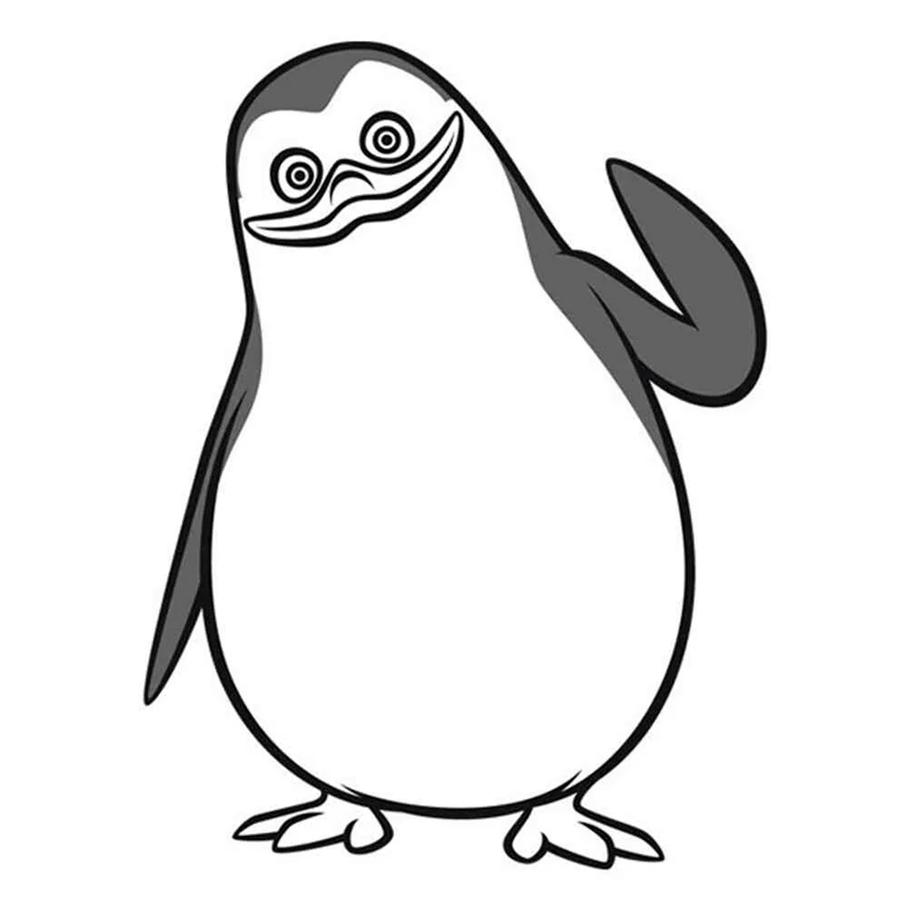 Пингвин рисунок карандашом. Для срисовки