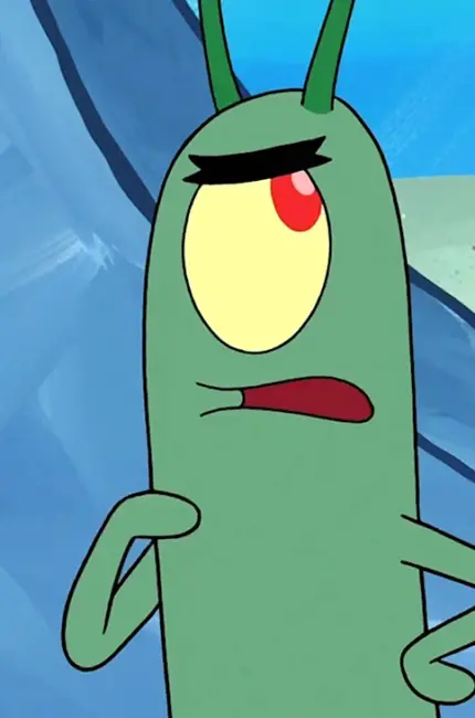 Планктон Спанч Боб. Картинка из мультфильма