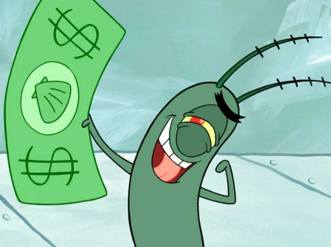 Планктон Спанч Боб. Картинка из мультфильма