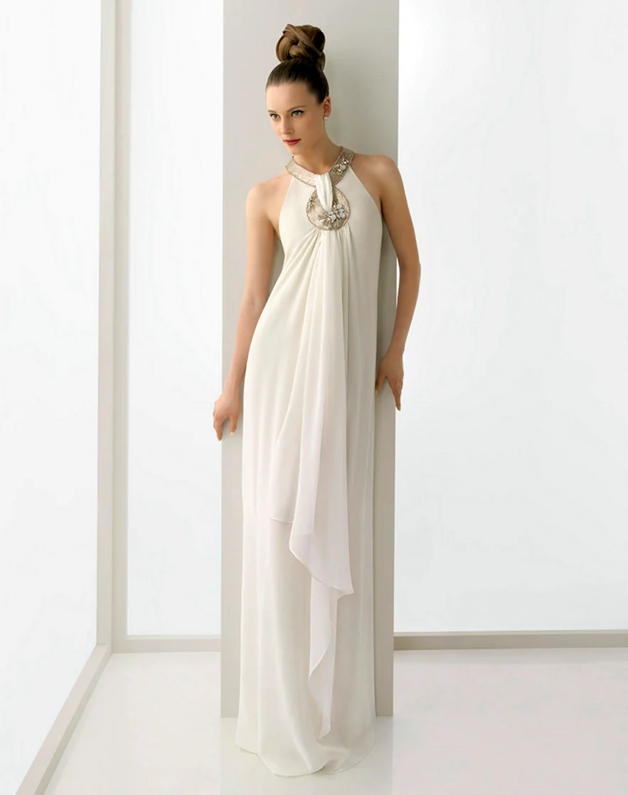 Платье Ампир свадебное для беременных. Красивая картинка