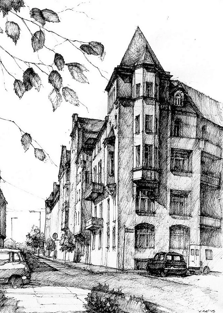 Пленэрные зарисовки архитектуры Царицыно