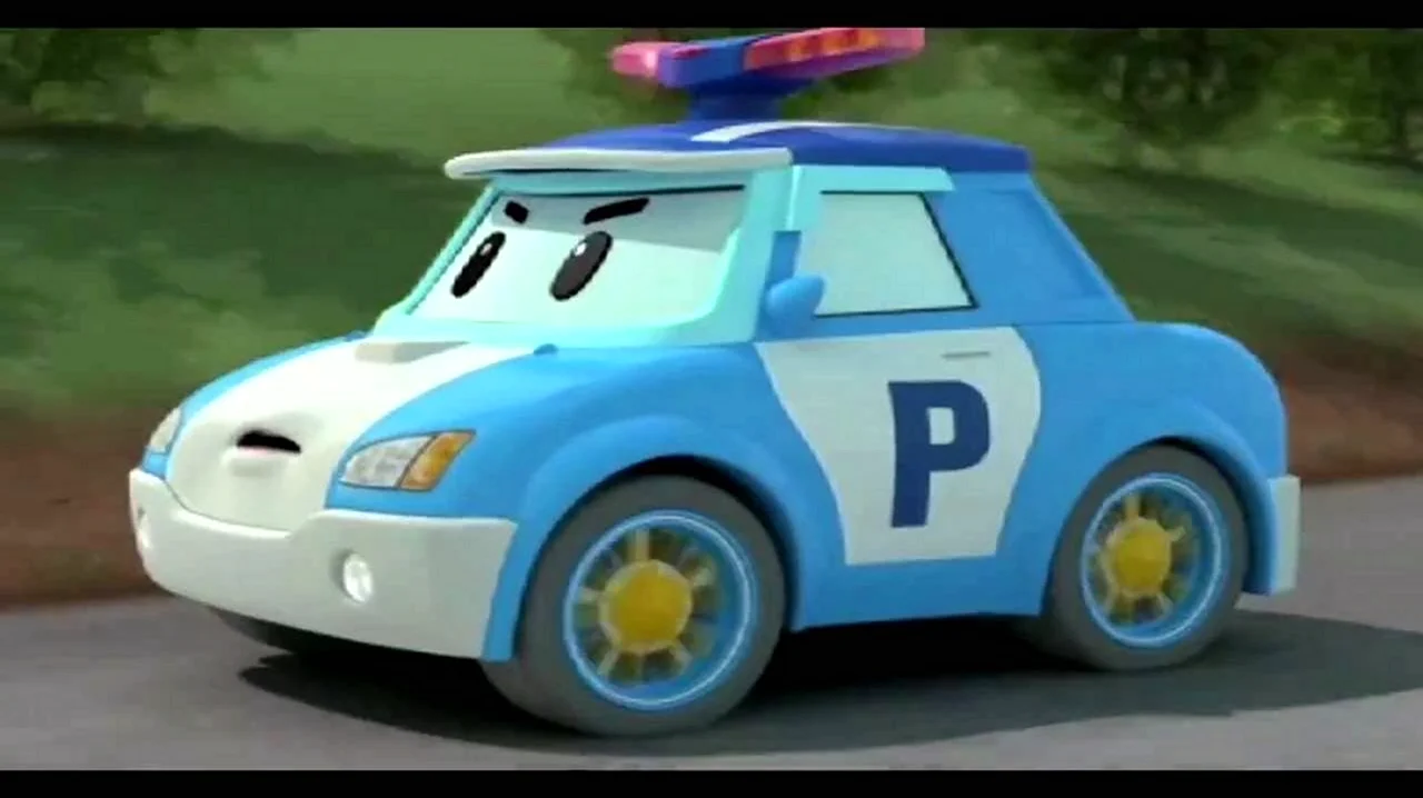 Полицейский Полли мультик Робокар Поли. Картинка из мультфильма