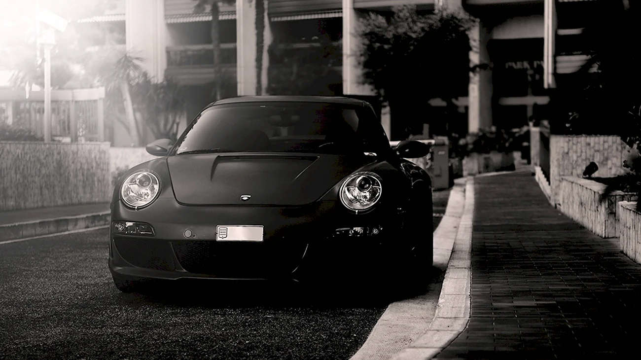 Porsche 911 Black. Картинка