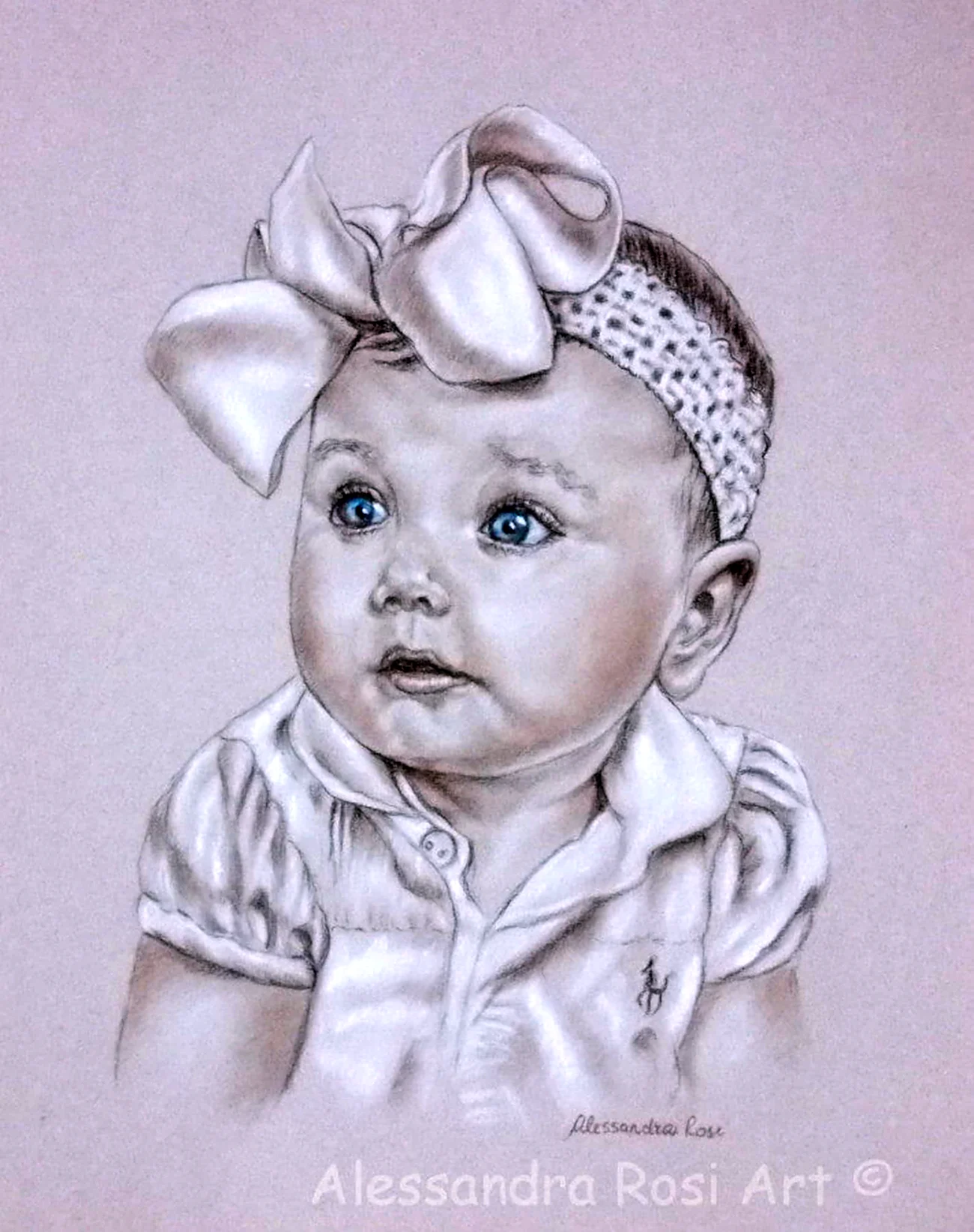 Портрет малыша карандашом. Для срисовки