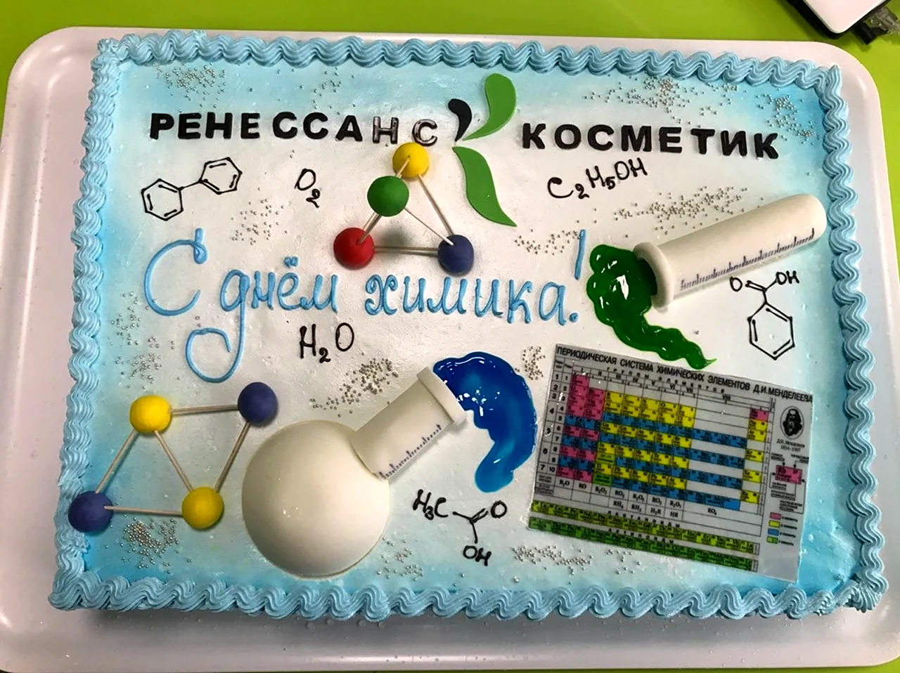 Поздравление с днем рождения химику. Красивая картинка