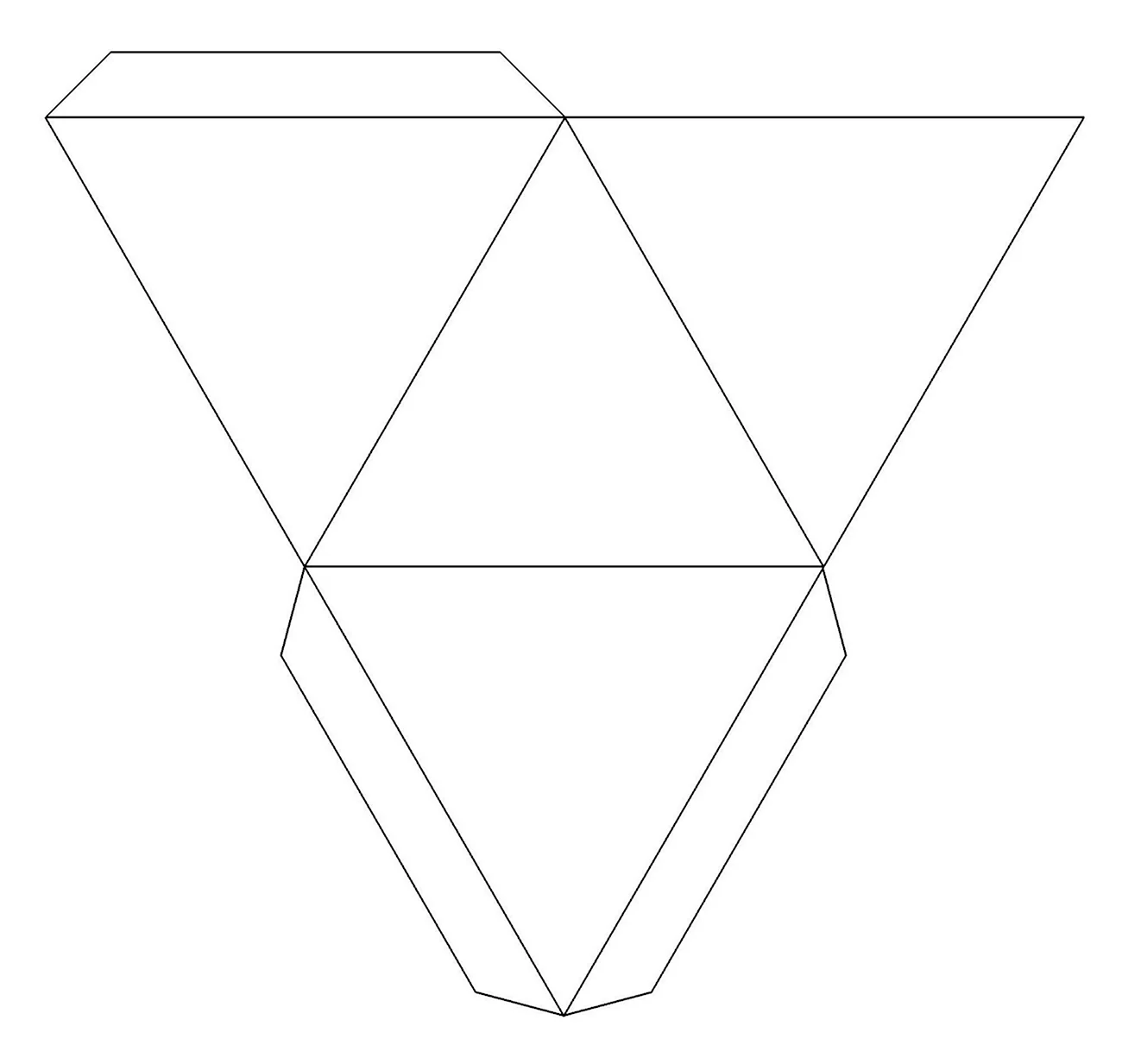 Правильная треугольная пирамида ращвеетуа. Своими руками